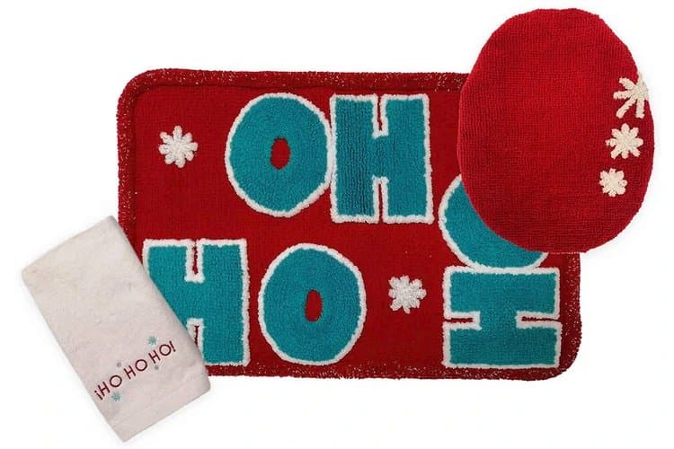 Set de Baño Navidad Ho Ho Ho